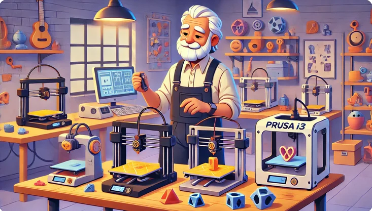 Taller con varias impresoras 3D