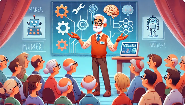 Jose enseñando a otros mayores